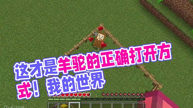 我的世界：這才是羊駝的正確打開(kāi)方式！#我的世界 #mc不滅 #mc