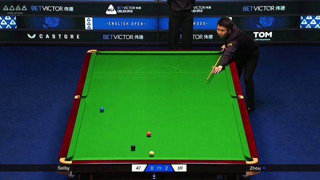 2025英格蘭公開賽半決賽，周躍龍3-0領先塞爾比！