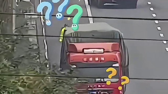 奇葩司機(jī)應(yīng)急車(chē)道停車(chē)，竟然當(dāng)著交警的面順走他人貨物