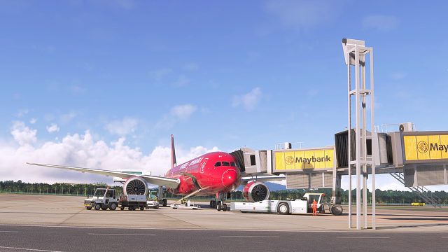 吉祥航空波音787降落吉隆坡國際機(jī)場