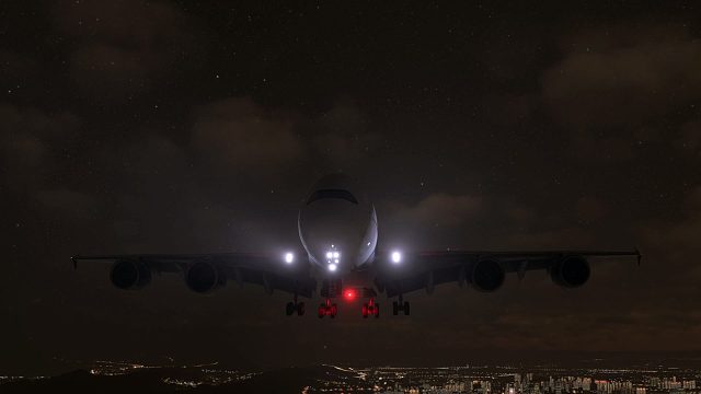 空客A380夜降重慶江北國際機場