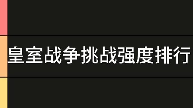 皇室戰(zhàn)爭挑戰(zhàn)難度排行榜