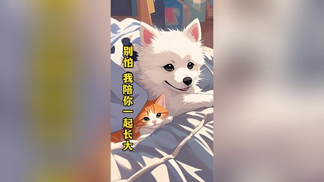 養(yǎng)寵的治愈瞬間，陪小貓一起長大的狗狗