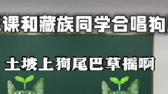 課堂上和同桌合唱狗兒歌