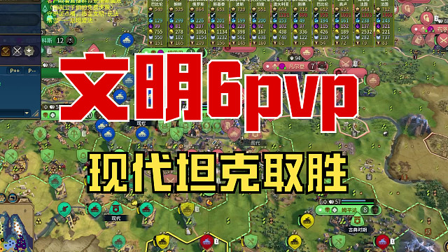文明6pvp精剪 (現(xiàn)代坦克取勝)