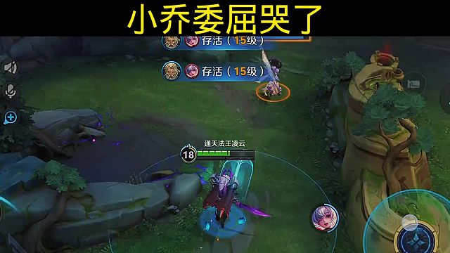 小喬滿心委屈，淚水悄然滑落。