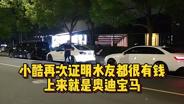 小酷再次證明水友都很有錢，上來就是奧迪寶馬