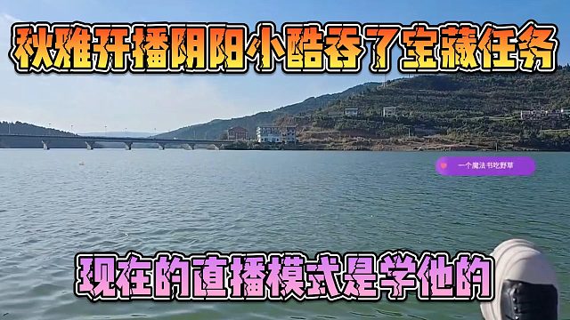 秋雅開播陰陽小酷吞了寶藏任務(wù)，現(xiàn)在的直播模式是學(xué)他的