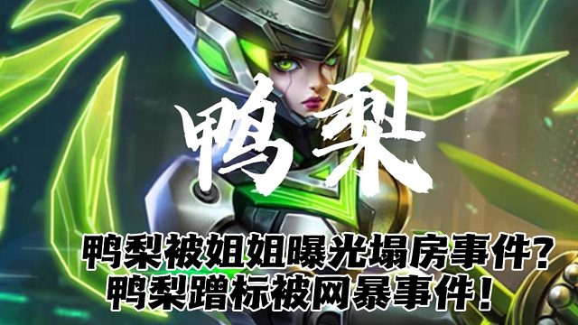 鴨梨被爆姐姐曝光塌房事件，鴨梨蹭標(biāo)事件，鴨梨道歉回應(yīng)！