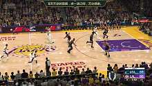 NBA2k20常規(guī)賽。湖人VS爵士下半場，安東尼戴維斯補籃絕殺。