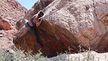 [攀岩|抱石] a day in RED ROCK! ️moderate & easy climbs