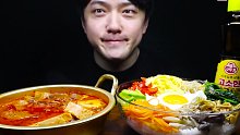 {含倒放+倍速}《深渊巨口》【UDT小哥】香油拌饭+猪肉泡菜汤 大口吃真过瘾