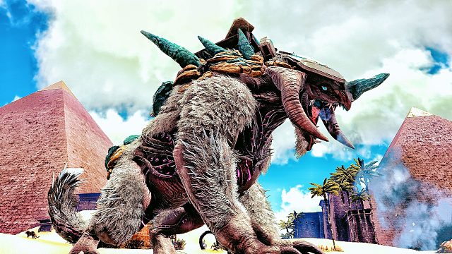 【虾米】方舟奇幻岛12，牛气冲天，金字塔般的庞然巨兽！