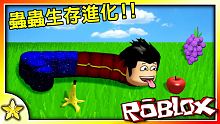 Roblox 模擬遊戲【蟲蟲生存進化】你能成為機器磚塊中最強大的蟲王嗎！？居然有觀眾吃掉我後開心到跳