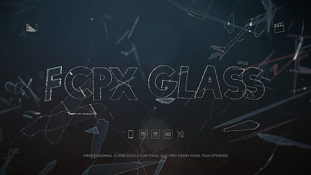 fcpx插件 专业玻璃效果制作工具 玻璃棱镜图形叠加反射滤光等 FCPX Glass