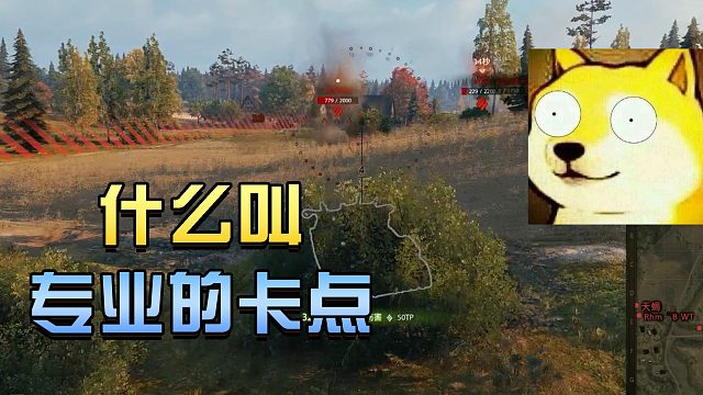 坦克世界：什么叫专业的卡点#高能时刻#