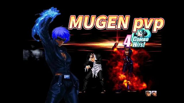 Mugen：八神各种鬼步无限连，blau只能选择十割打法制裁！