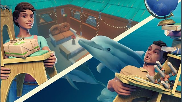 木筏求生raft 上大岛探险抓了只草昵马 太可爱了