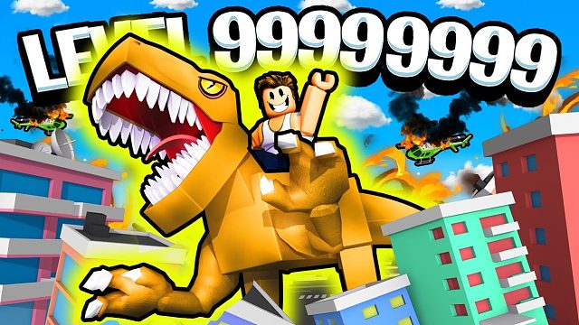 Roblox侏罗纪公园：Q版恐龙穿越了？成长为超级霸王龙