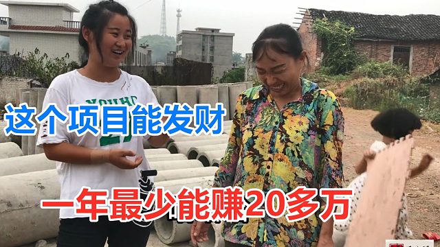 成本不大，拉来一帮人，一年帮你挣20多万，这个项目能发财！