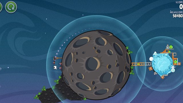 贴 地 环 行【愤怒的小鸟太空版全三星】2-27