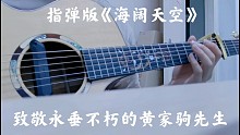 指弹版《海阔天空》
