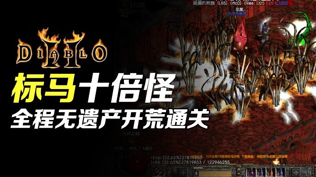 【狂鸟老梁】暗黑破坏神2 标马十倍怪 全程无遗产开荒通关（终）