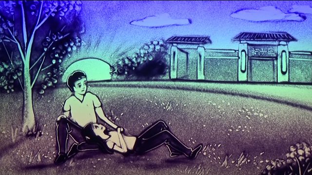 12周年爱情纪念沙画！