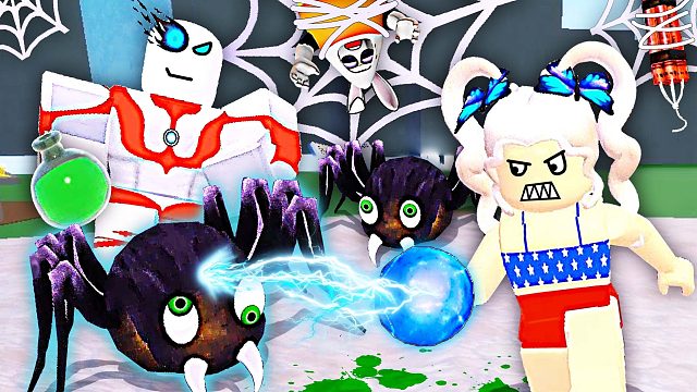 Roblox合成实验室 我把sans奥特曼的心冻起来喂蜘蛛吃 小熙解说