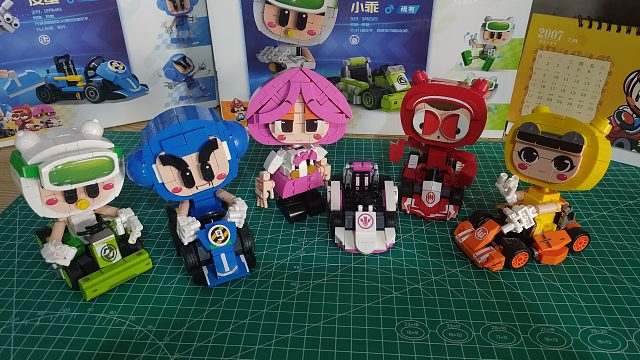 【跑跑积木开箱】蓝蓝+棉花糖C1（跑跑积木全家福系列）