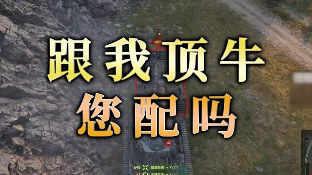 【童灿】坦克世界：跟我顶牛您配吗