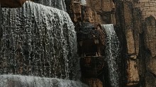 恐龙园的瀑布