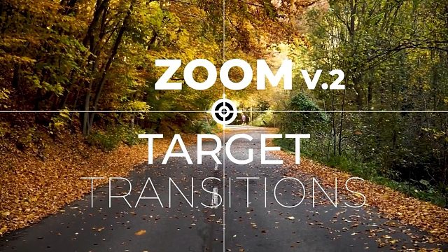 fcpx插件 39组可自定义目标焦点过渡转场预设 Zoom To Target Transition