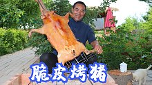 都说烤乳猪是满汉全席名菜，今天抓头猪来烤，这味道果然名不虚传