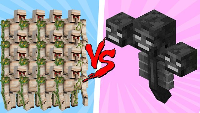 【木鱼】我的世界：木鱼按照小伙伴的要求，举行了一场决斗，30个铁傀儡VS调灵！