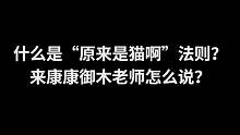 什么是“原来是猫啊”法则？