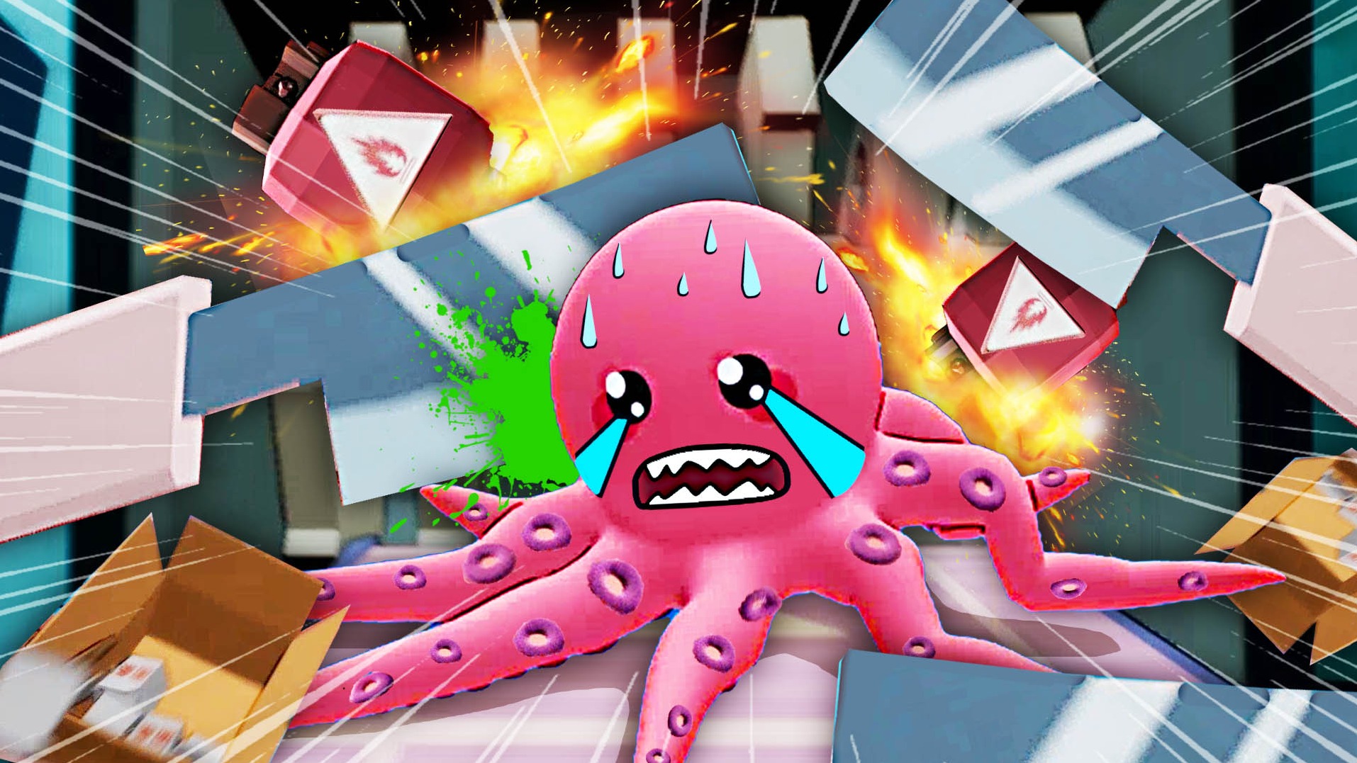 鱿鱼餐厅 人类想把我切成段做寿司却被我包进了肉夹馍里！小熙解说