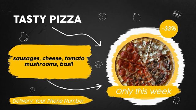 fcpx插件 4K美食菜单餐饮推广促销模板 支持M1 Food Menu Slideshow