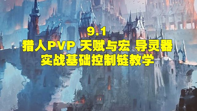 魔兽世界9.1 宇宙猎2600 猎人 宏与天赋 基础控制链讲解