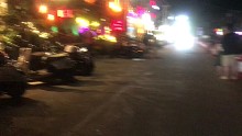 在海邊