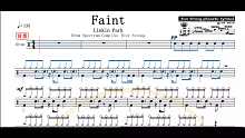 【椰壳鼓手网】Linkin Park	Faint架子鼓高清动态鼓谱