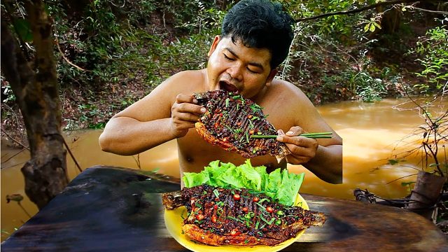 河里的鳊鱼大又肥，钓一条油炸，一人一条真过瘾