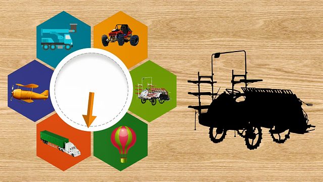 认识水稻插秧机，集装箱卡车，云梯车等工程车