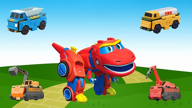 帮帮龙选择酷变车队的工程车