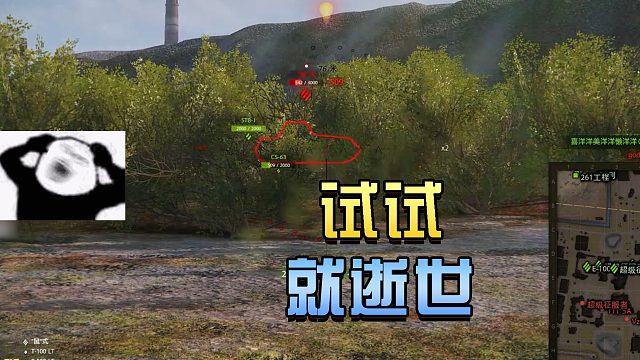 坦克世界：试试就逝世#高能时刻#