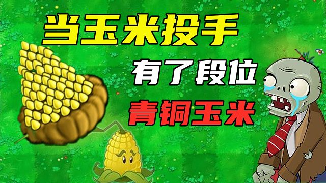 植物大戰(zhàn)僵尸：當(dāng)玉米投手有了段位，白金玉米成了爆米花？