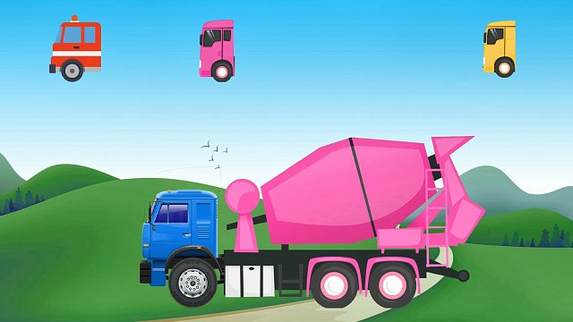 寻找搅拌车正确的车头