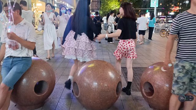 长沙解放西夜晚