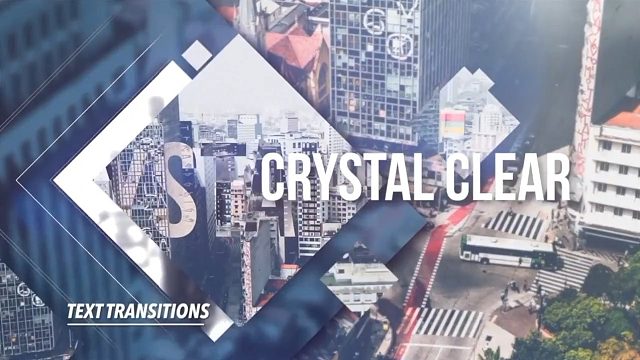 fcpx插件 50+半透毛玻璃图形文本分屏效果转场预设 支持M1 Crystal Clear