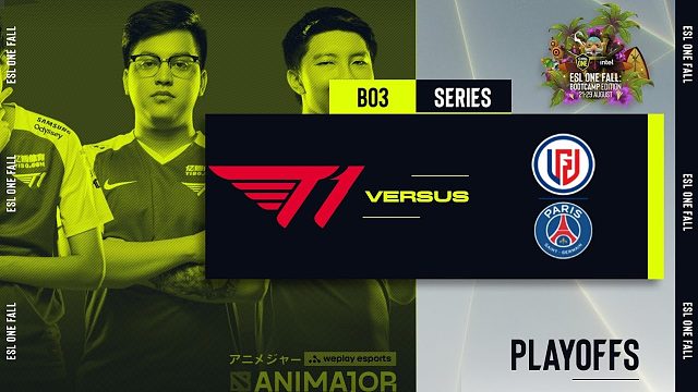 【Astral解说】ESL秋季赛败者组 PSG.LGD vs T1 BO3#1